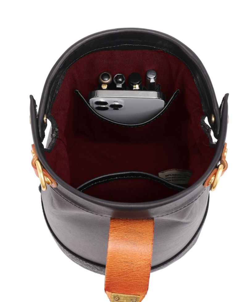 Doctor Mini Leather Bucket Crossbody Bag