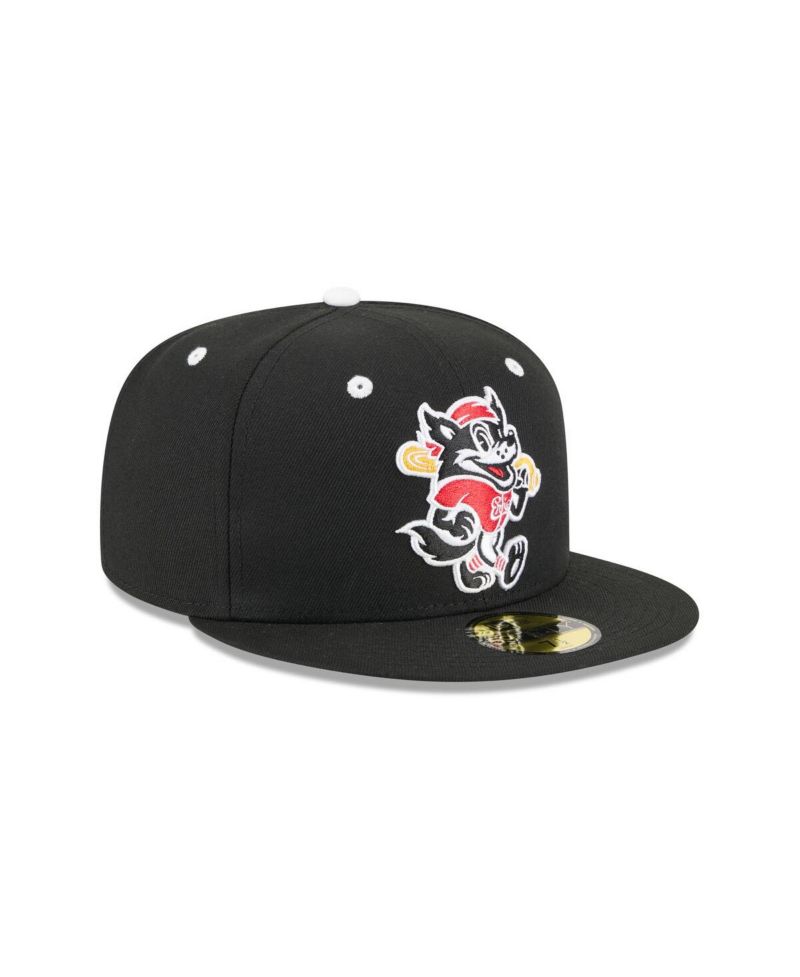 Men's Black Erie SeaWolves Theme Nights 59FIFTY Fitted Hat