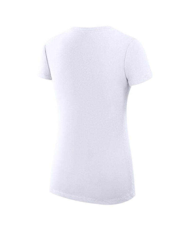 Women's White Washington Commanders Super-Slim Fit Lightweight Subtle Football V-Neck T-Shirt