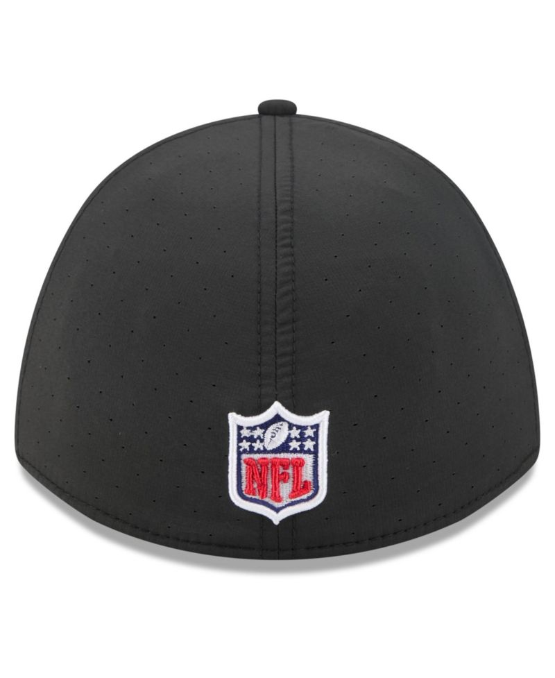 Men's Black Philadelphia Eagles 2026 NFL Cruical Catch 39THIRTY M-Crown Stretch Hat