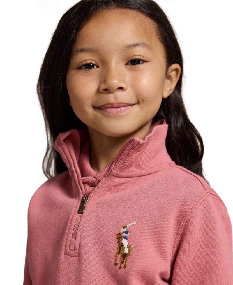 Girls' 2T-6X Quarter-Zip Long-Sleeve Sweatshirt