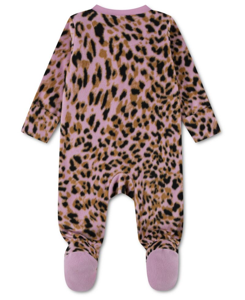Baby Girls' Allover Printed Footed Coverall