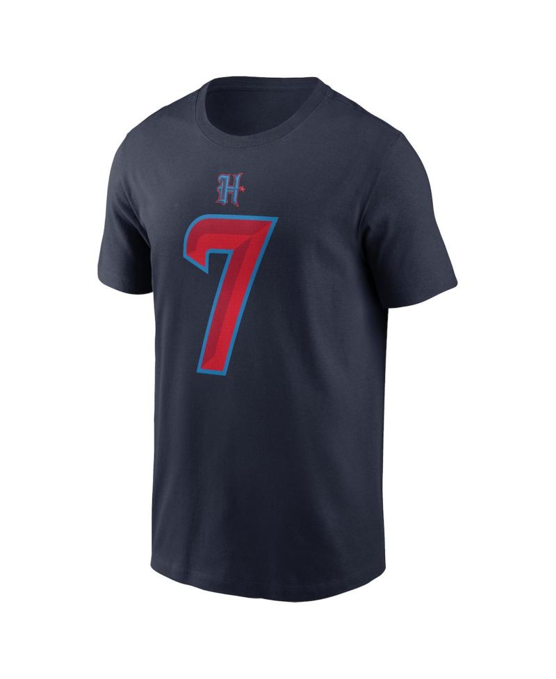 Men's C.J. Stroud Navy Houston Texans Name & Number T-Shirt