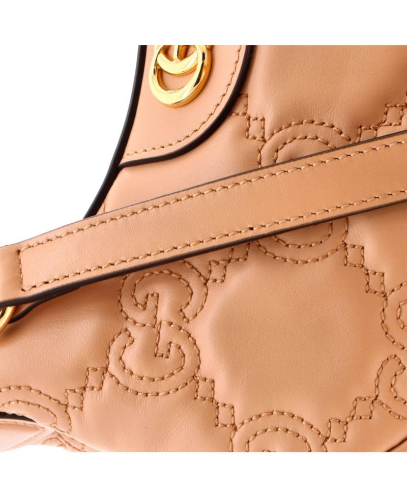Mini Half Moon Hobo GG Matelasse Leather