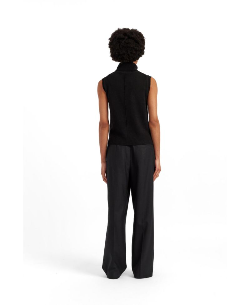 Women's Wool-Cashmere High-Neck Tank