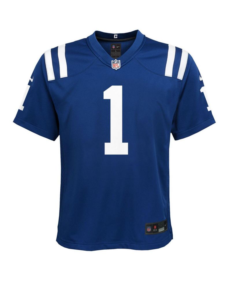 Big Boys and Girls Ahmad Sauce Gardner Blue Indianapolis Colts Home Game Jersey