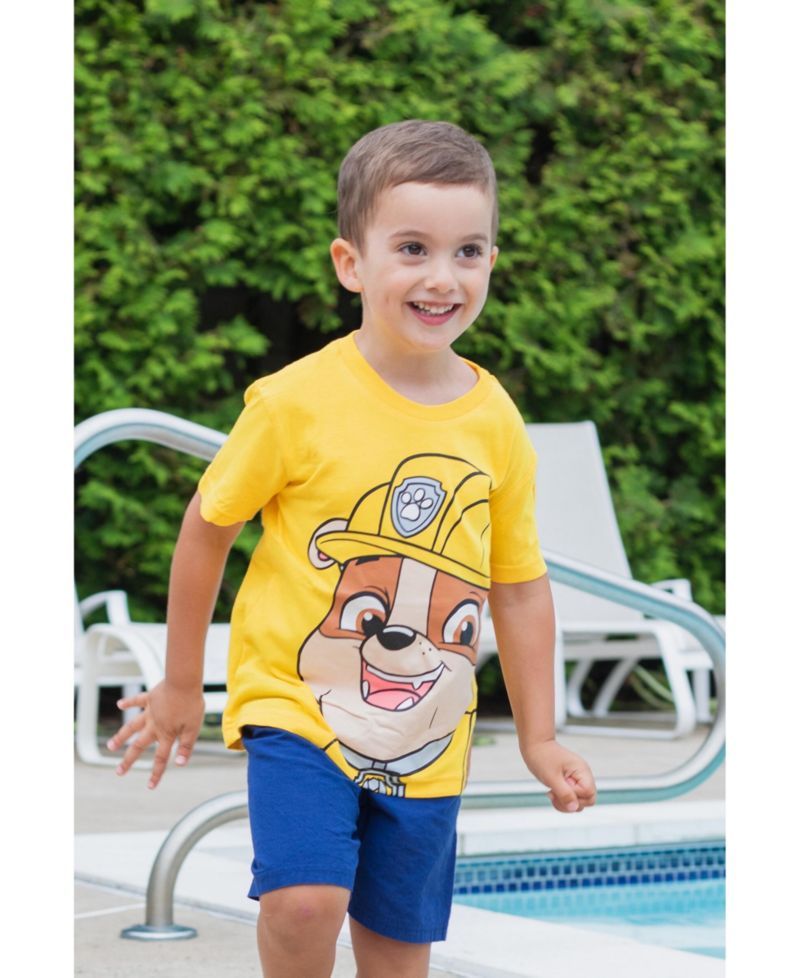 Big Boys Chase Marshall Rubble Rocky 4 Pack Graphic T-Shirts