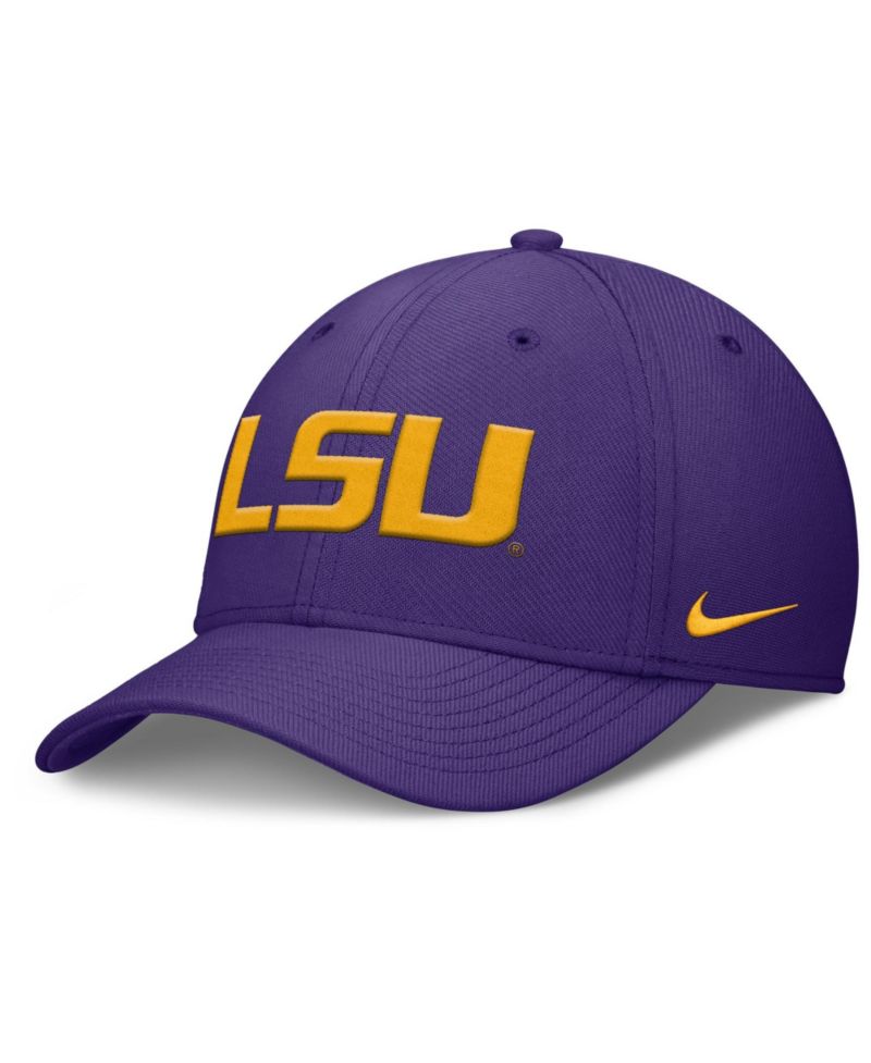 Men's Purple LSU Tigers Rise SwooshFlex Dri-FIT Hat