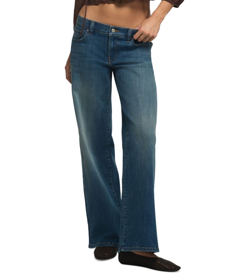 Women's Sweet Mid Rise Wide Leg Jeans
