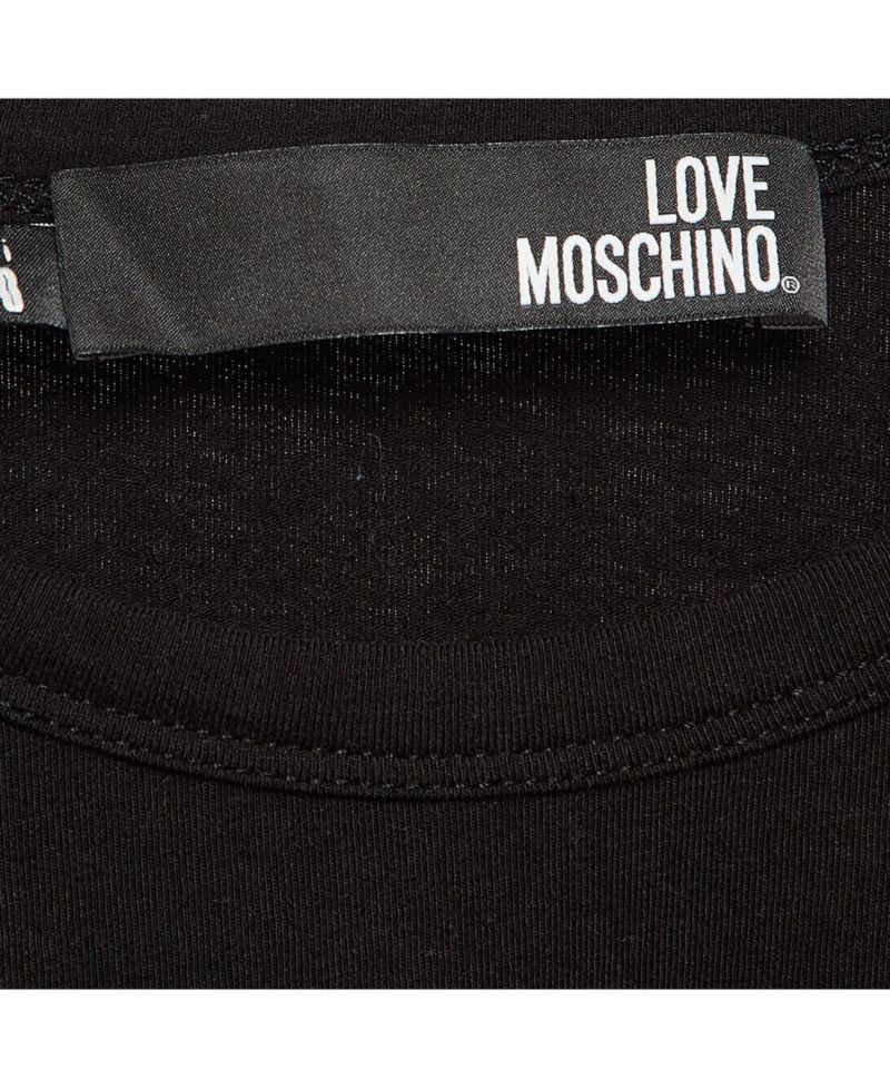 Women's Cotton Knit Love Patch Detail T-Shirt
