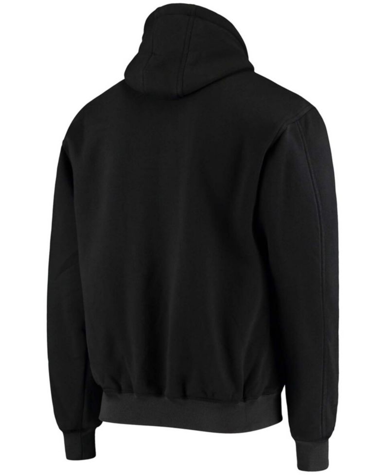 Men's Black New Orleans Saints Craftsman Thermal Lined Full-Zip Hoodie