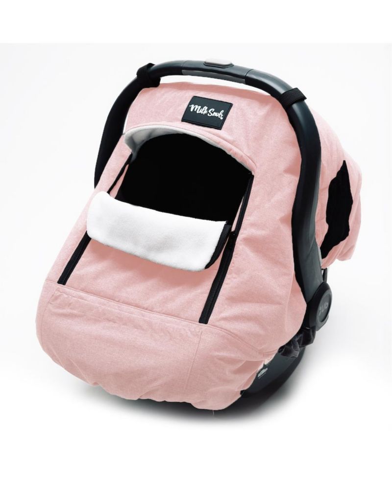 Blush Winter Car Seat Cover