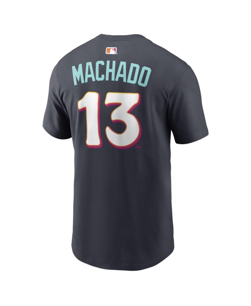 Men's Manny Machado Black San Diego Padres 2026 City Connect Name & Number T-Shirt