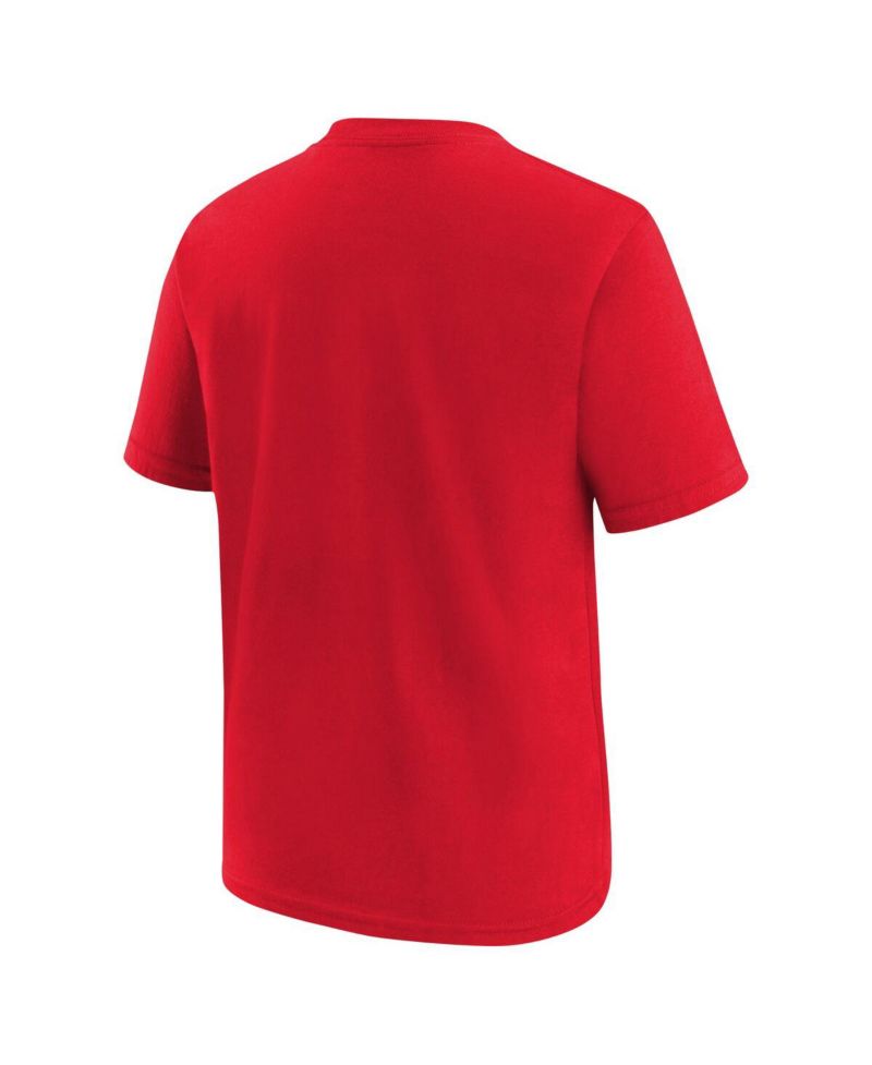 Big Boys and Girls Red Washington Mystics Essential Logo T-Shirt