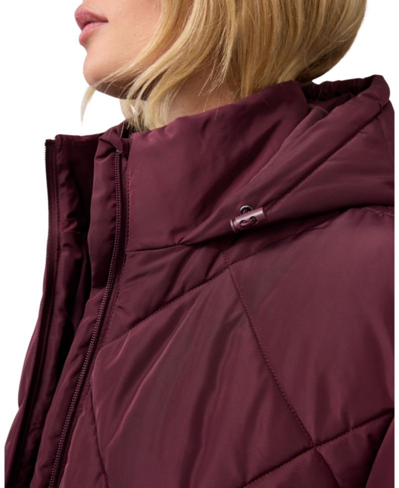 Maternity Grow-with-You Quilted Hooded Puffer Jacket