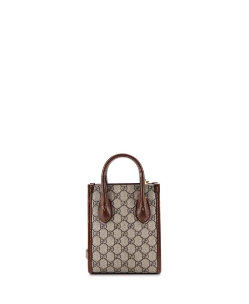 Mini Interlocking G Patch Tote GG Coated Canvas