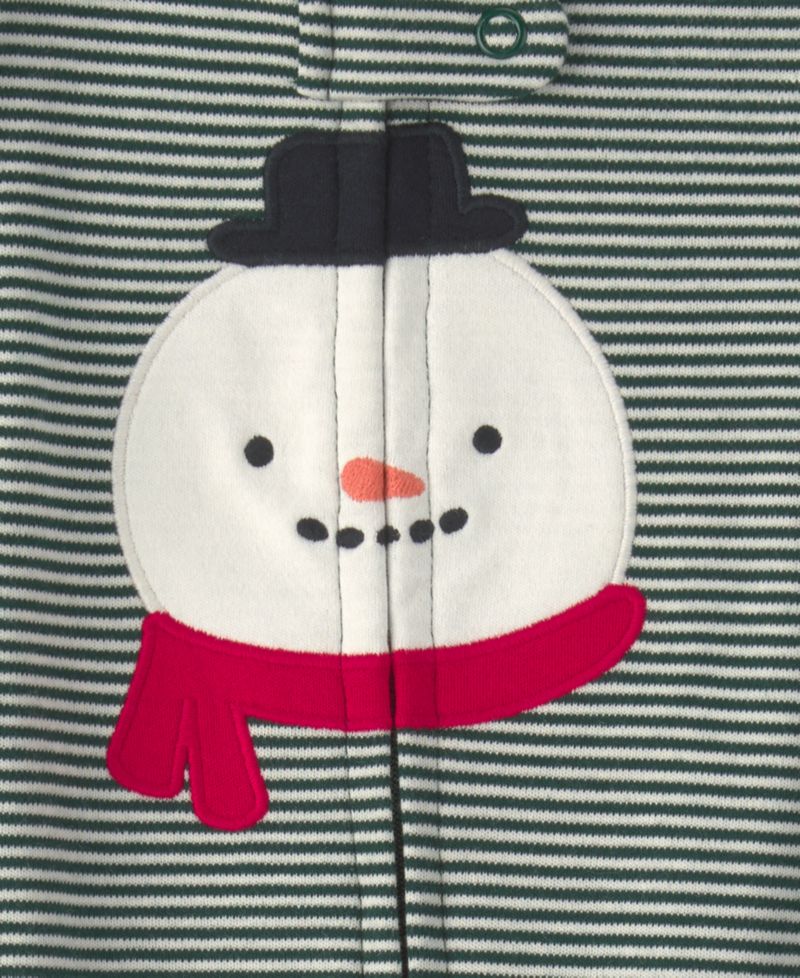 Baby Boys' and Girls' Snowman 2-Way Zip Sleep & Play