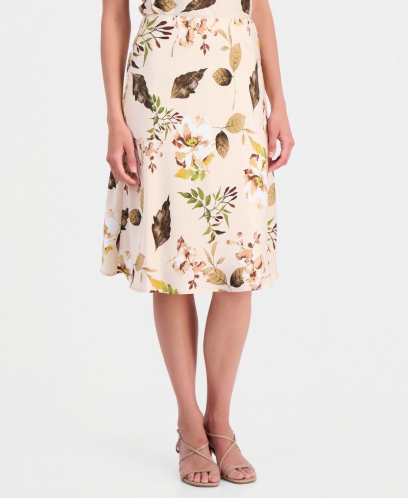 Petite Side Zip A-Line Skirt