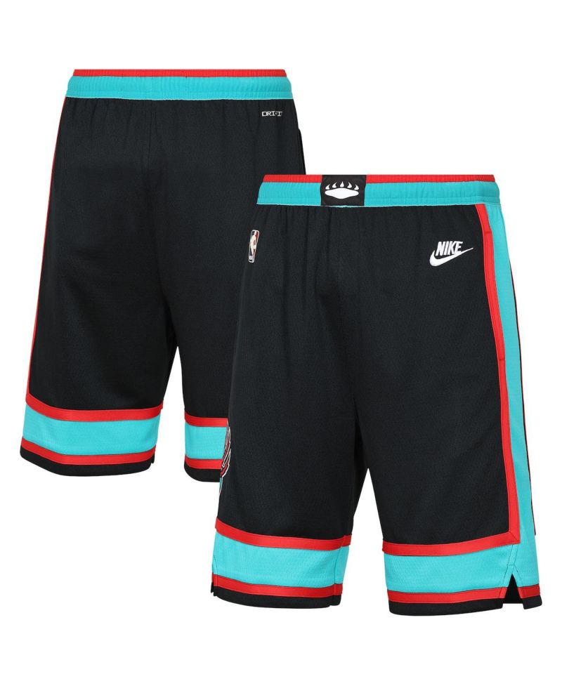 Big Boys and Girls Black Memphis Grizzlies Hardwood Classics Dri-FIT Swingman Shorts