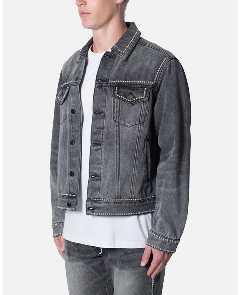 Men's Flat Studded Trucker Jacket
