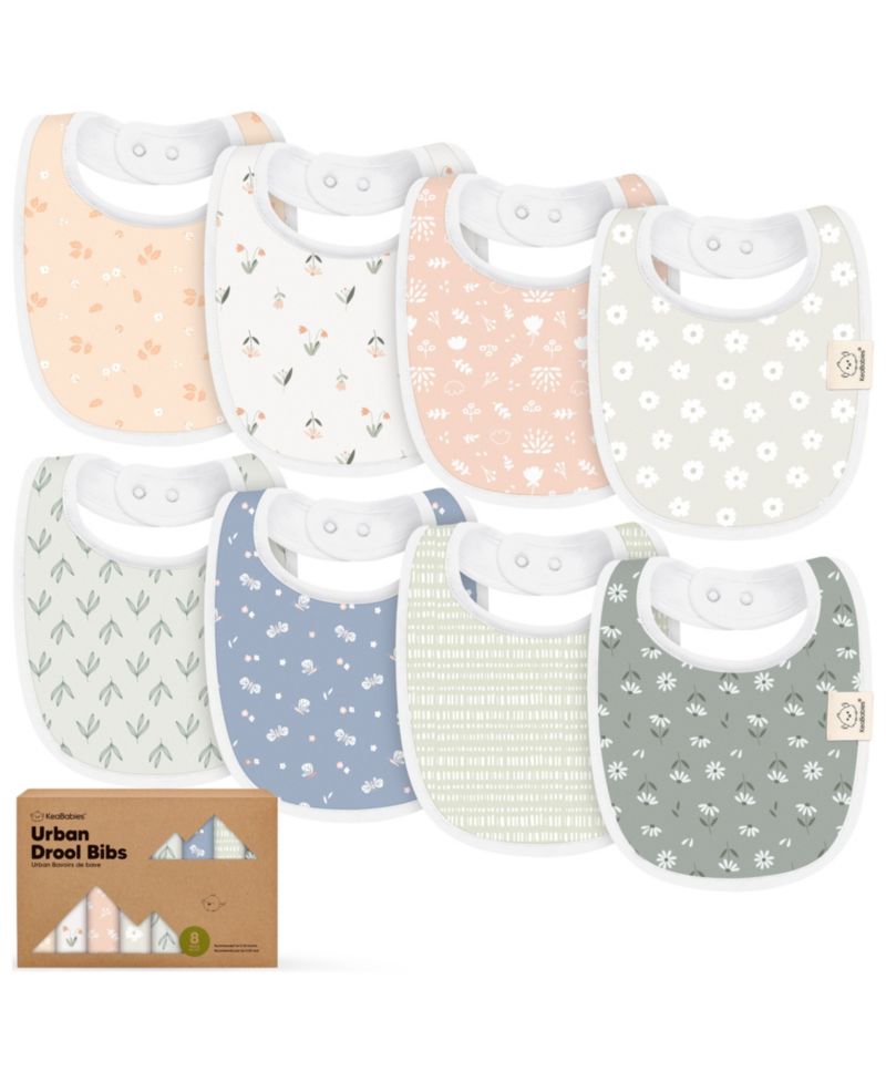 8pk Baby Bibs for Boy, Baby Drool Bib for Baby Boys and Girls, Infant Teething Bibs