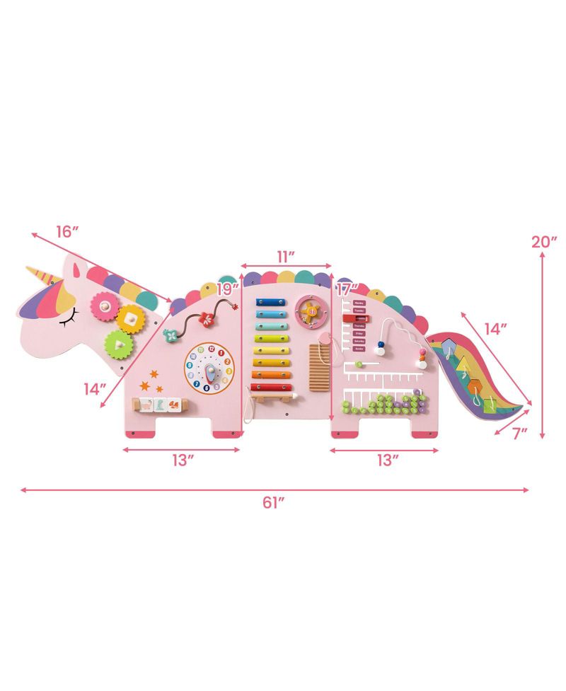 11-in-1 Montessori Wall-Mounted Busy Board