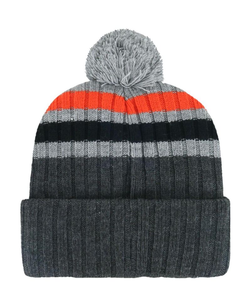 Men's Gray San Francisco Giants Stack Cuffed Knit Hat with Pom