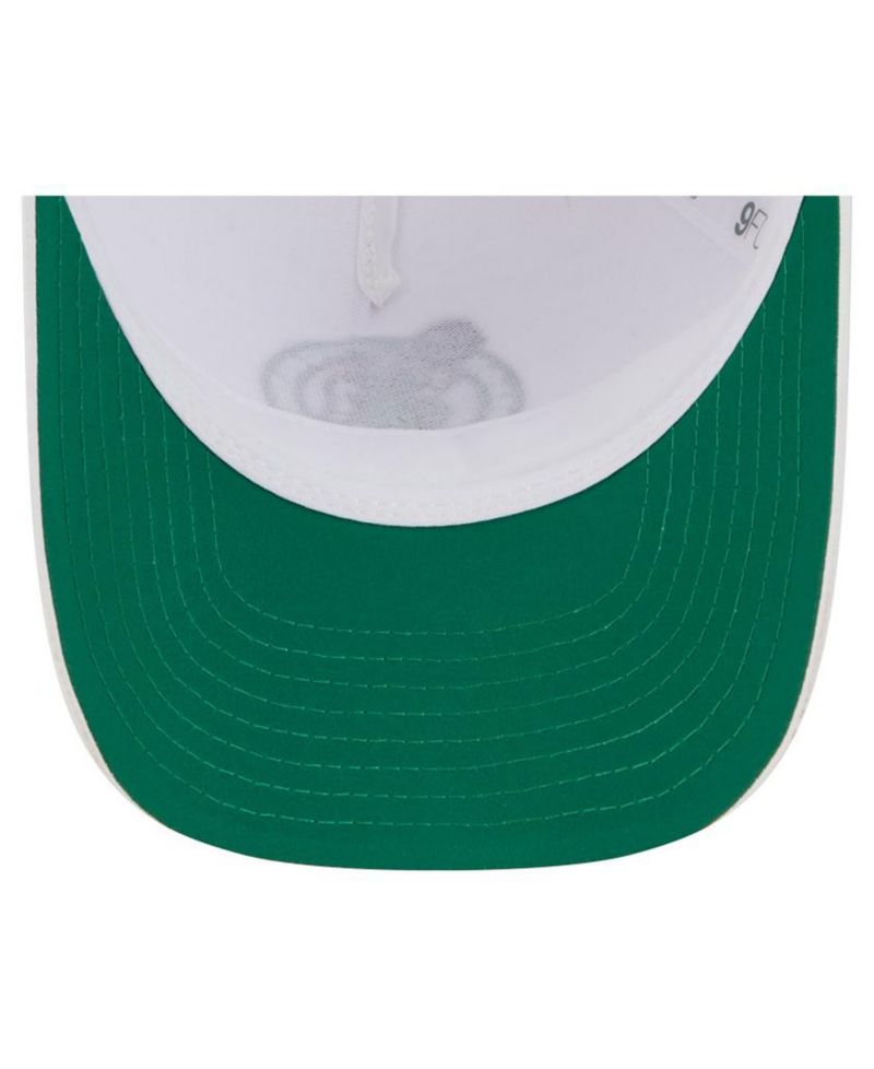 Men's White Boston Celtics Featherweight Team Tape 9FORTY M-Crown A-Frame Adjustable Hat