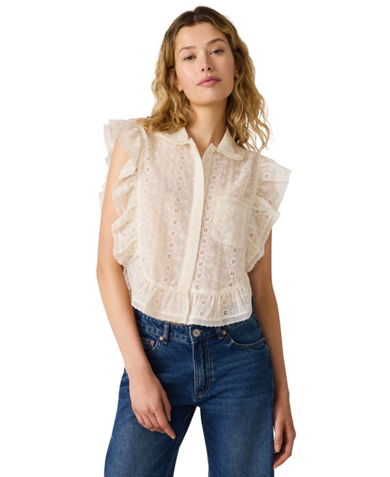 Women's Adeline Collared Neck Top