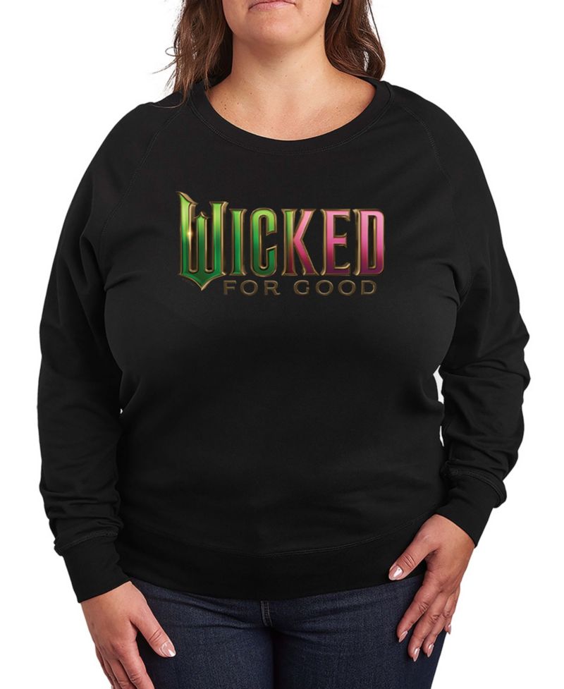 Plus Size Wicked French Terry Long-Sleeve Pullover Top