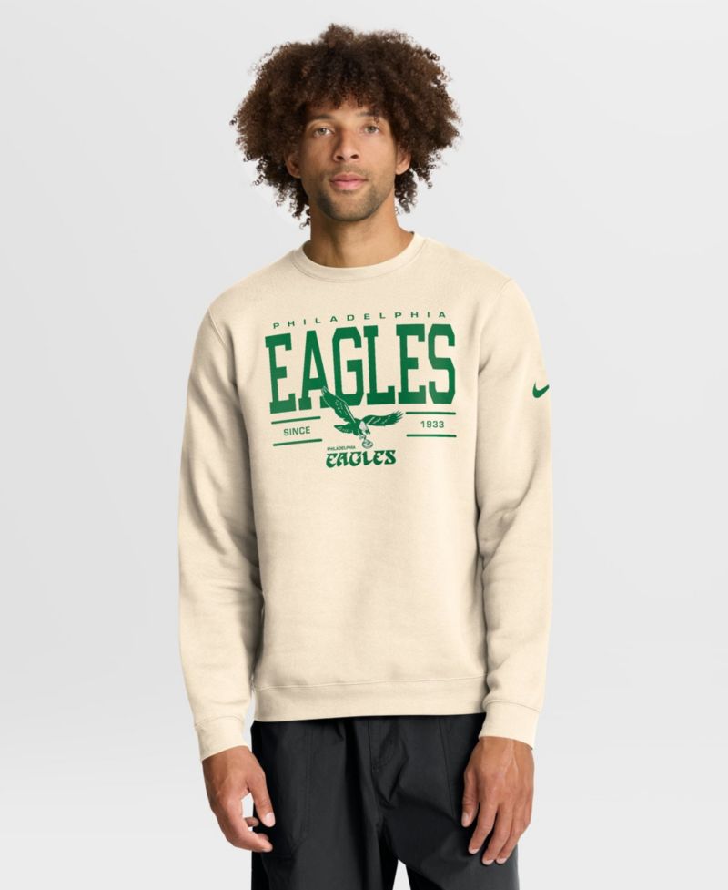Men's Philadelphia Eagles Always Reppin' Club Long-Sleeve Crewneck Sweatshirt