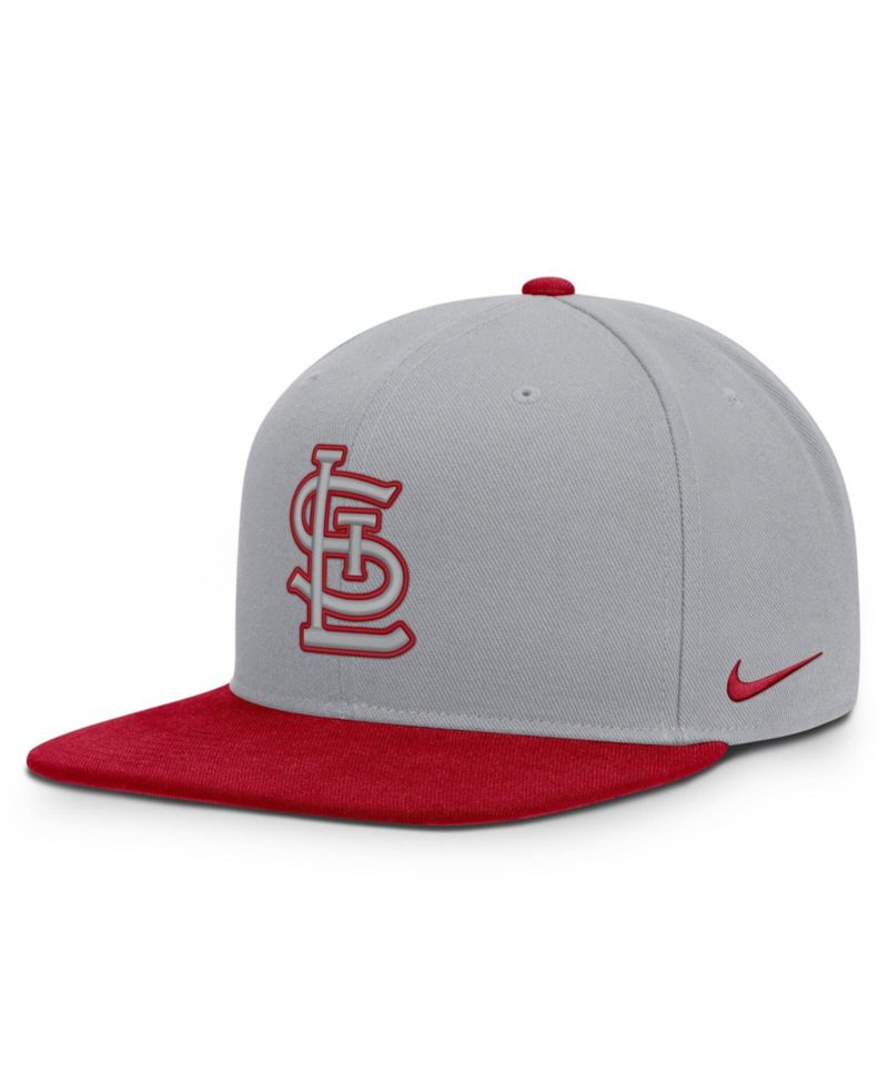Men's Gray/Red St. Louis Cardinals Primetime Pro Dri-FIT Snapback Hat