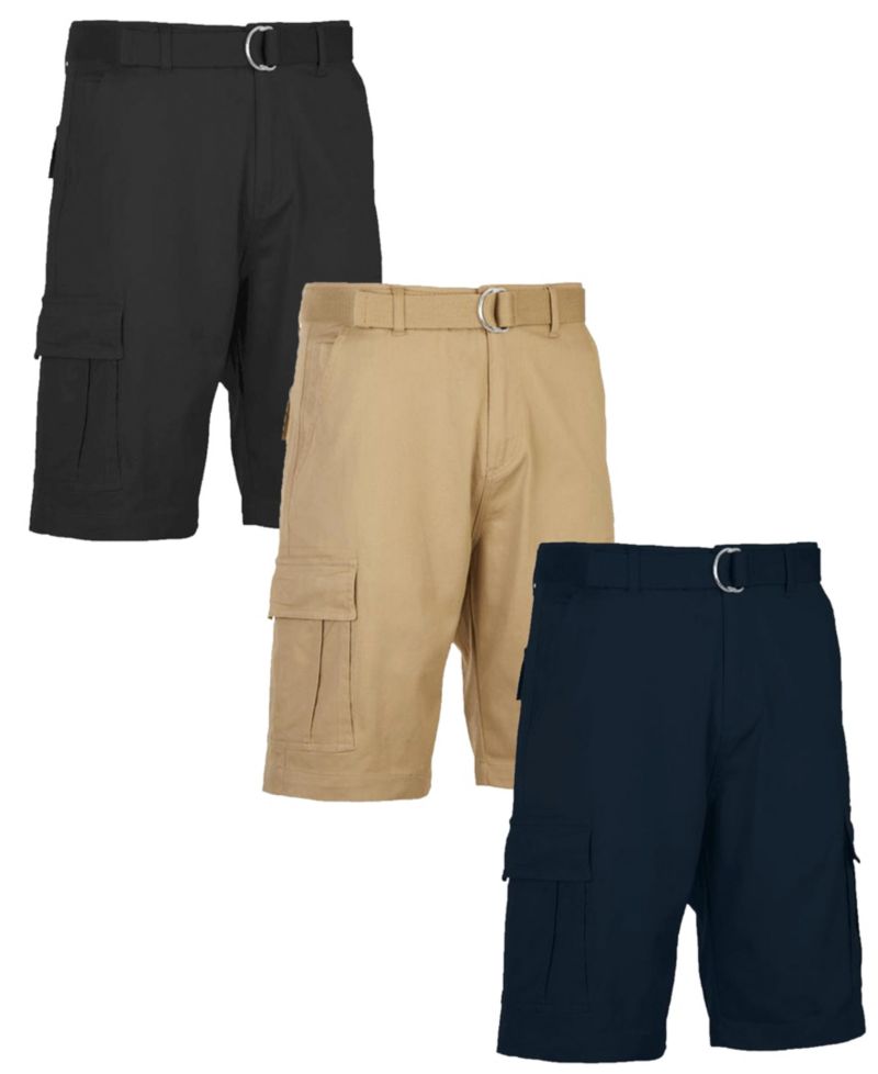 Men's 3-Pack Flex Stretch Cargo Shorts