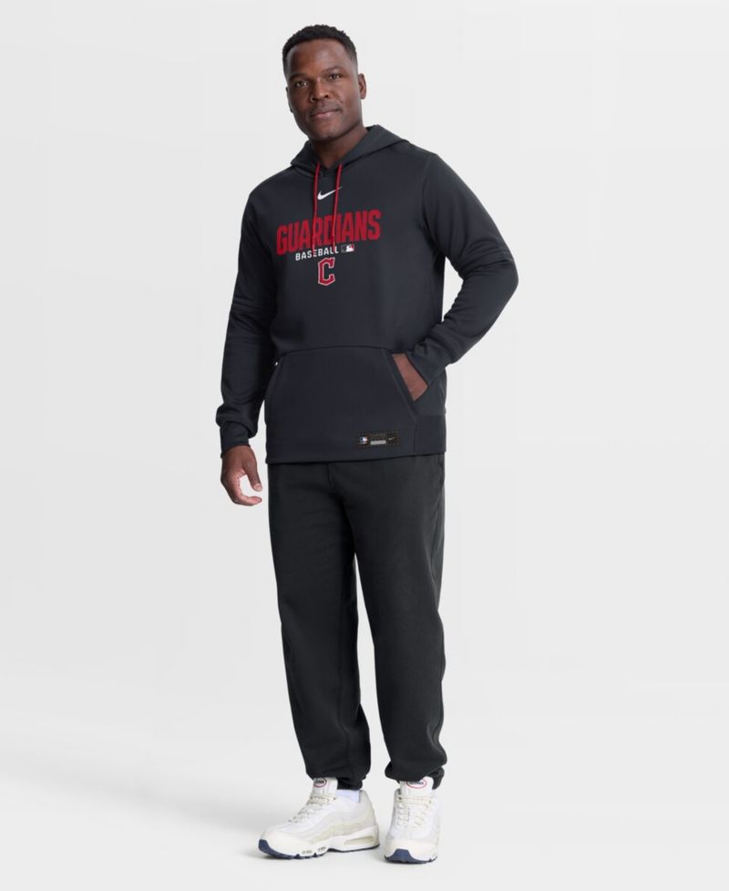 Men's Navy Cleveland Guardians Authentic Collection Therma-FIT Hoodie