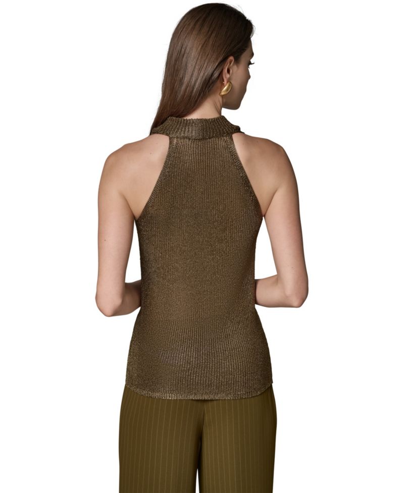 Women's Cowl Neck Sleeveless Sweater