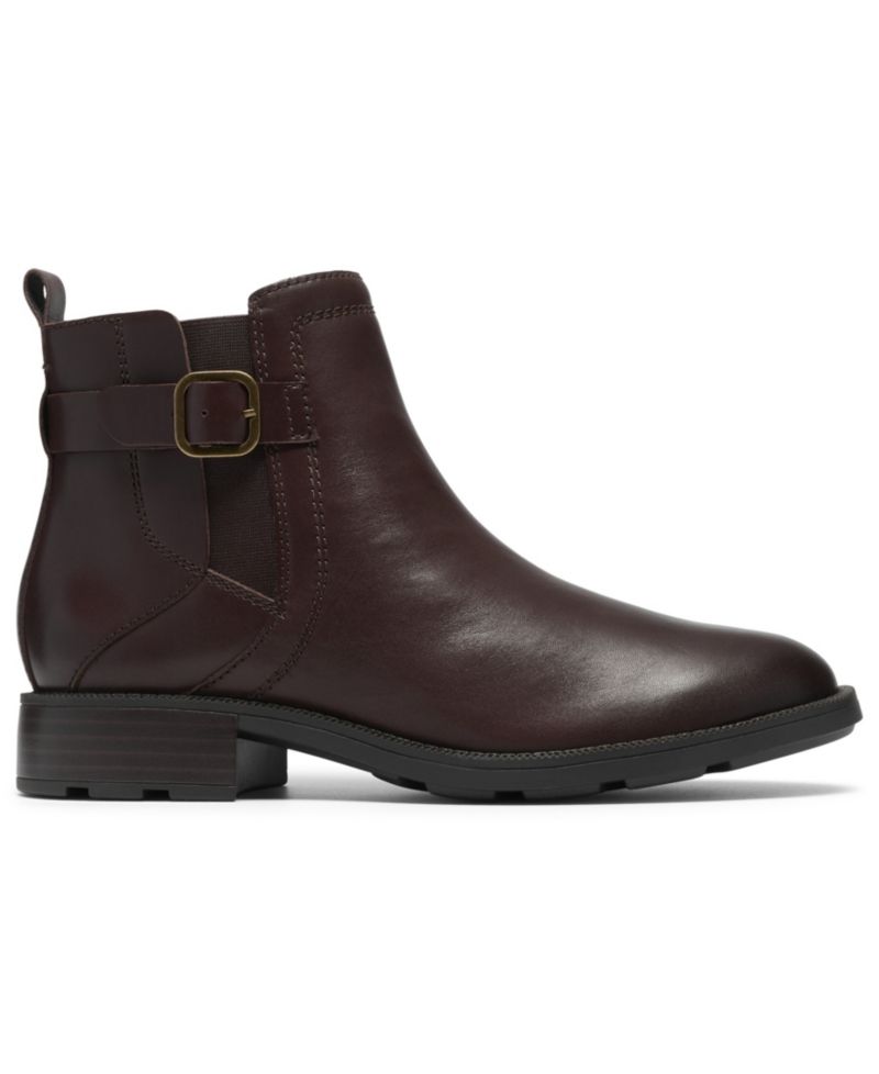 Women's Adalynn West Buckle Round Toe Booties