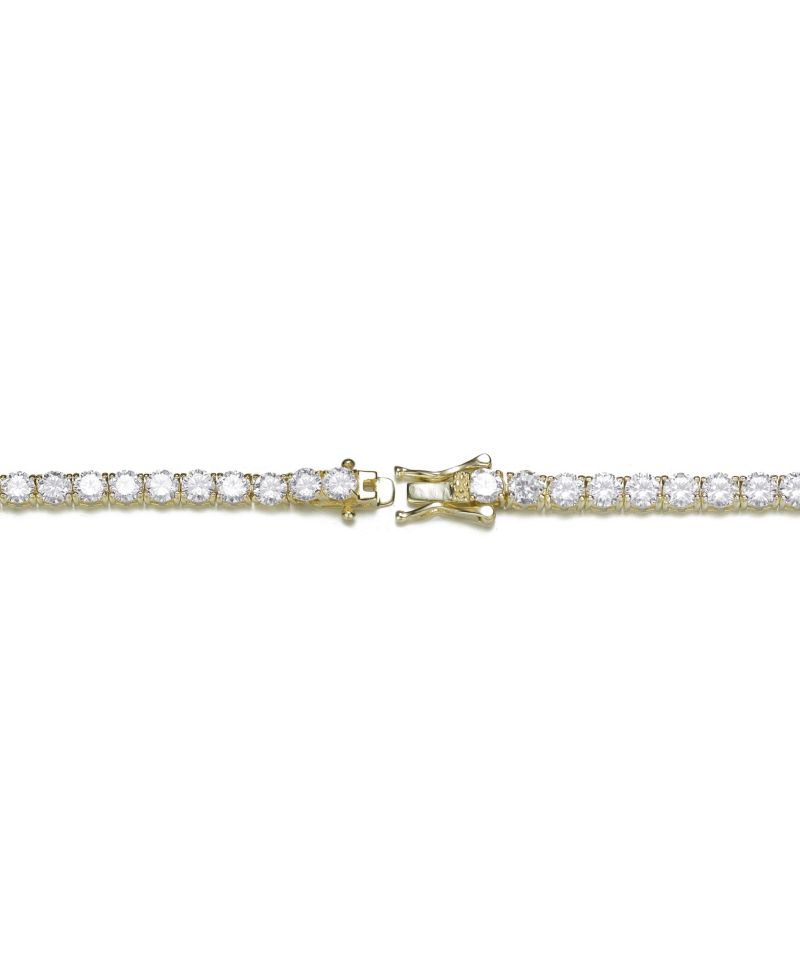 Exquisite 4MM Cubic Zirconia Slim Tennis Bracelet