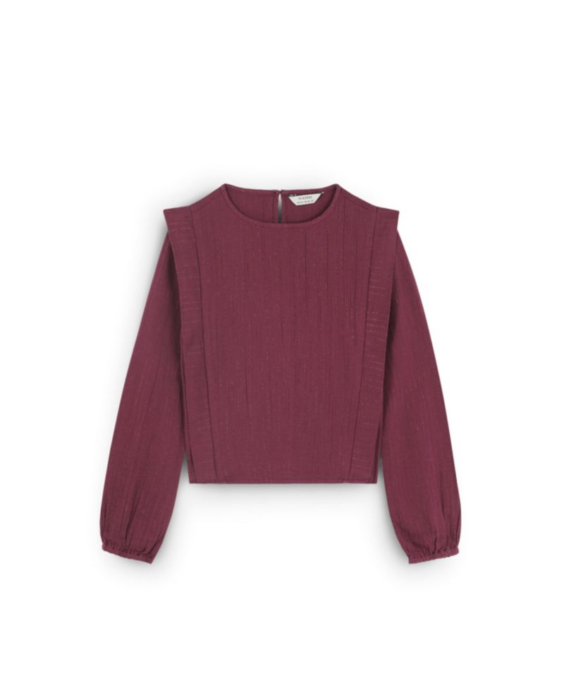 Women's Striped Long-Sleeve Blouse