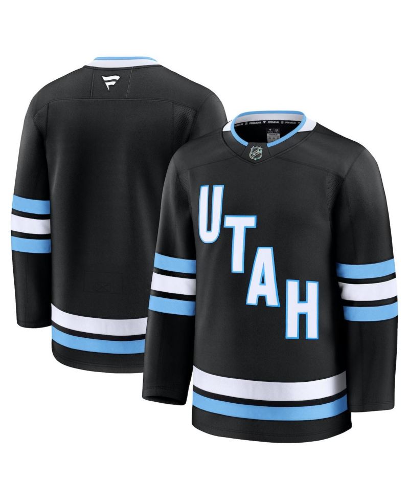 Men's Black Utah Hockey Club Home Premium Jersey