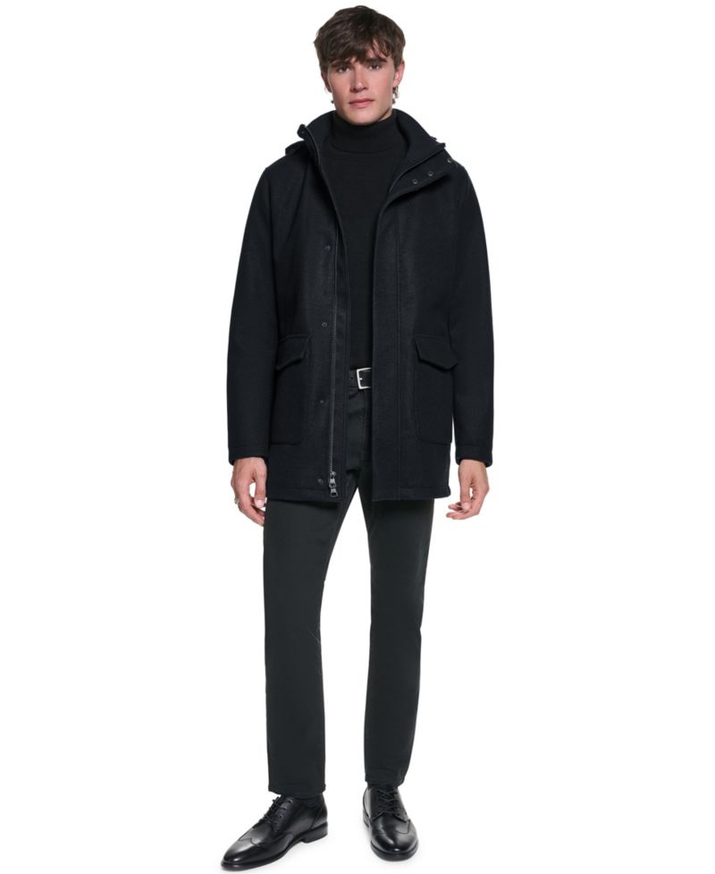 Men's Stadium Coat with Patch Pockets