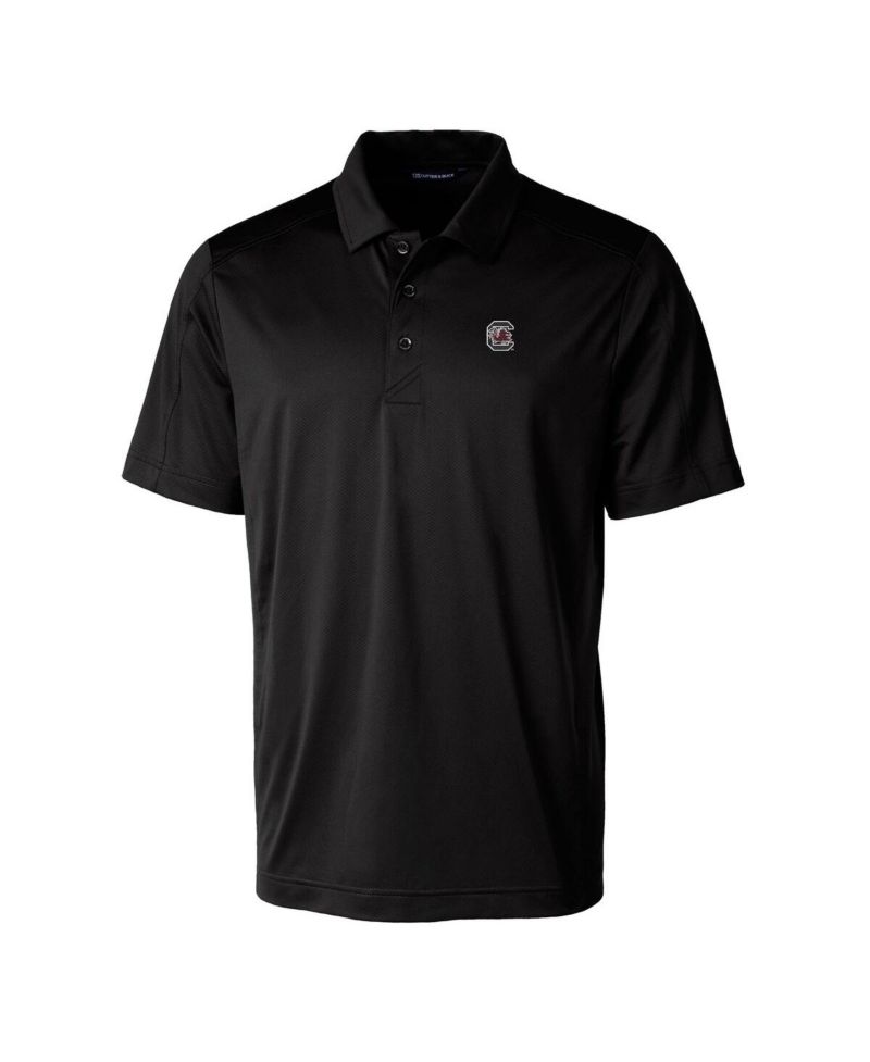 Men's Black South Carolina Gamecocks Prospect Eco Textured Stretch Polo Shirt