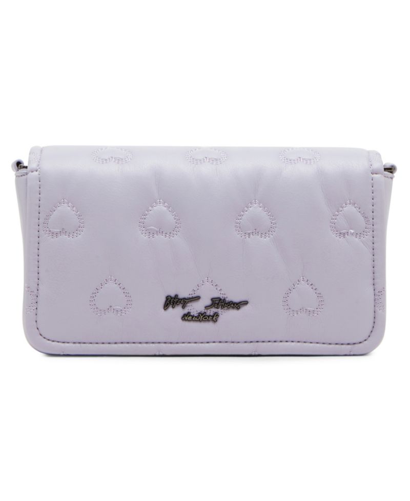 Heart Quilted Crossbody Bag