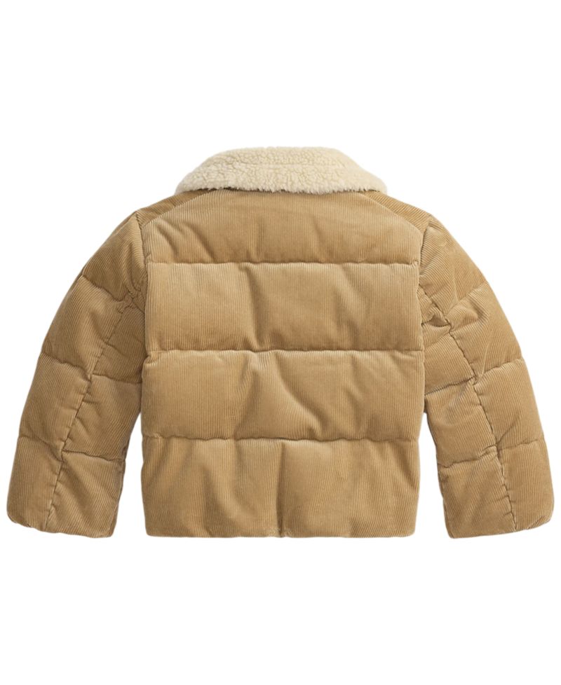 Girls' 2T-6X Cotton Corduroy Down Jacket