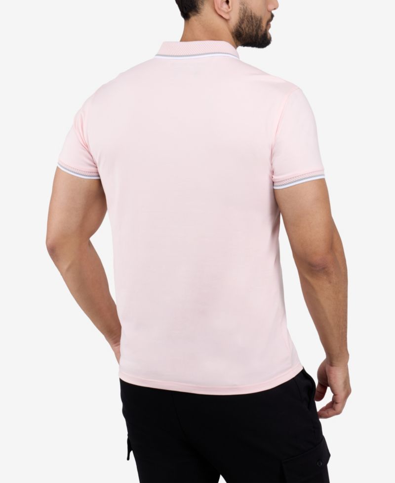 Men's XRAY Short Sleeve Texture Rib Polo