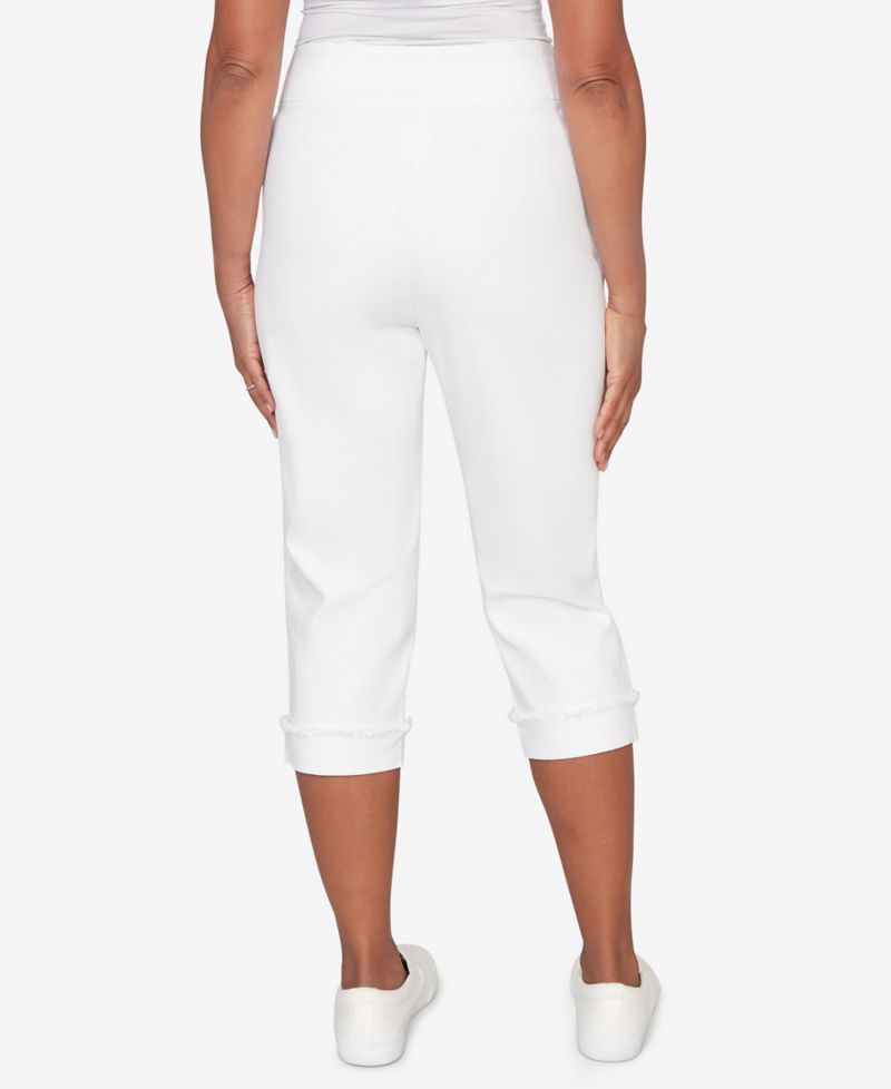 Women's Port Side Mother of Pearl Denim Super Stretch Capri Jeans