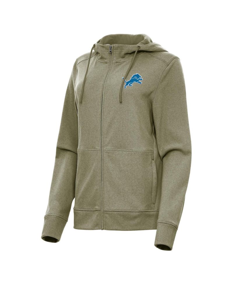 Women's Heather Olive Detroit Lions Seeker Full-Zip Hoodie Jacket