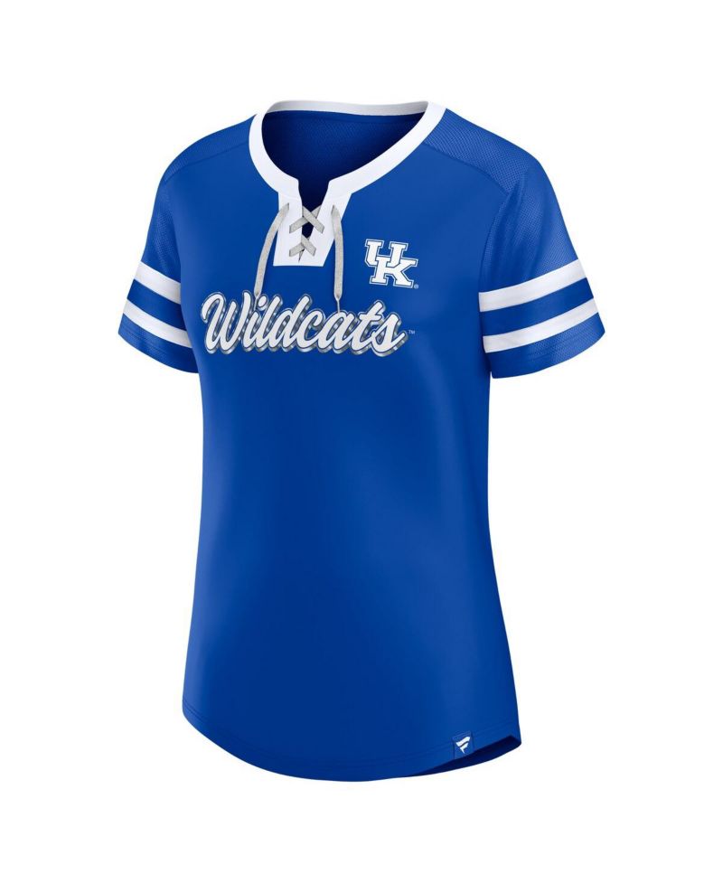 Women's Royal Kentucky Wildcats Iconic Athena Lace-Up T-Shirt