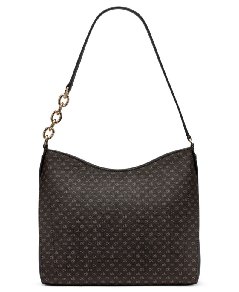Nova Top Zipper Mini Signature Chain Shoulder Bag