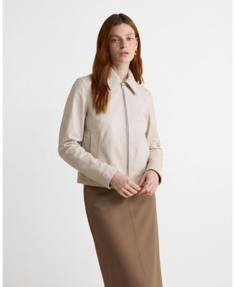 Women's Chloe Leather Jacket, Created for Macy's