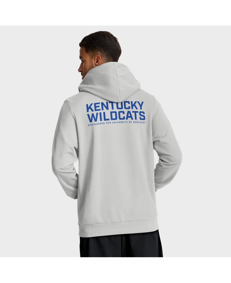 Men's Gray Kentucky Wildcats 2025 Sideline Standard Issue Dri-FIT Full-Zip Hoodie